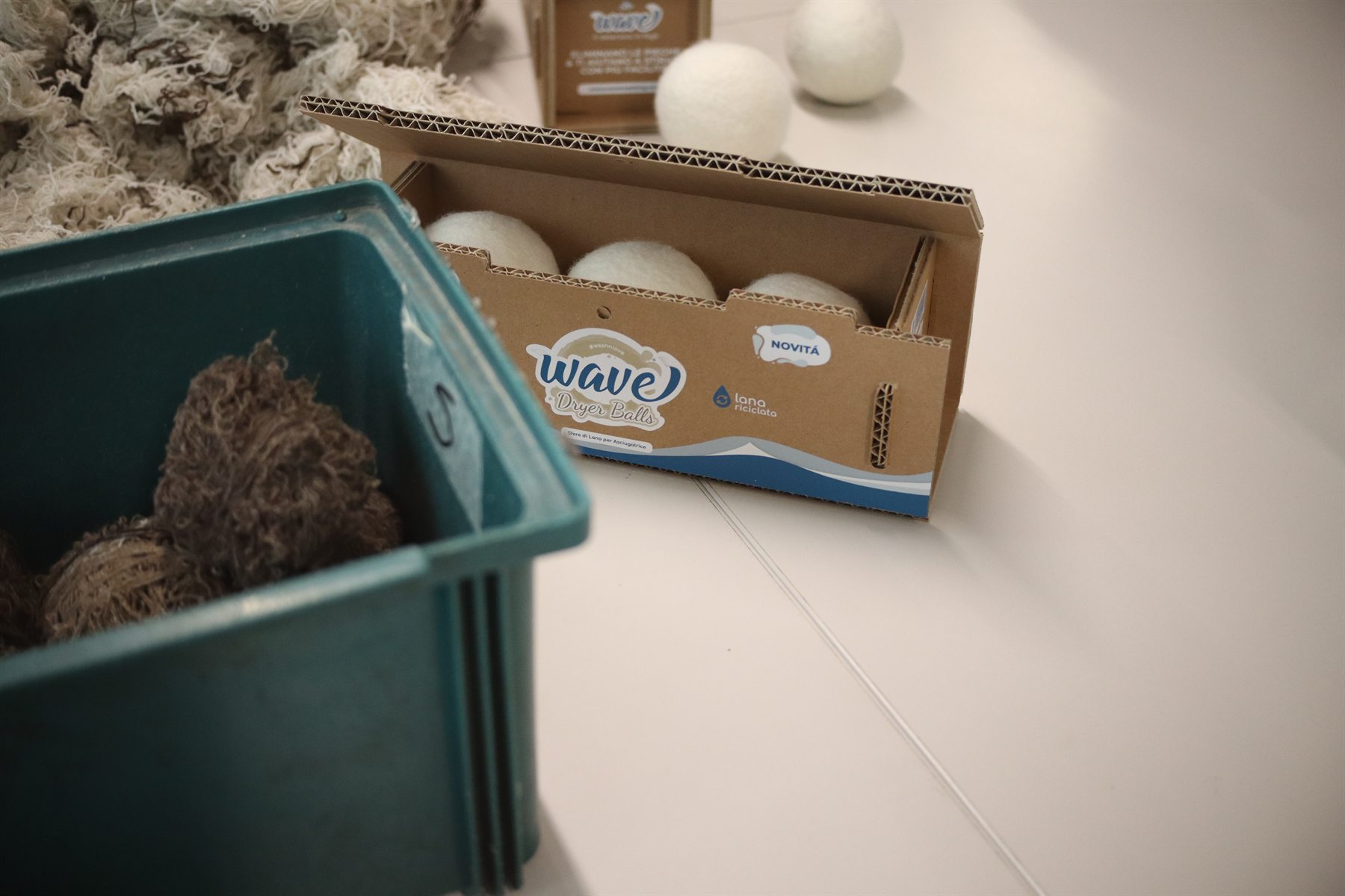 Dryer Balls Wave realizzate con il supporto del progetto La nostra famiglia